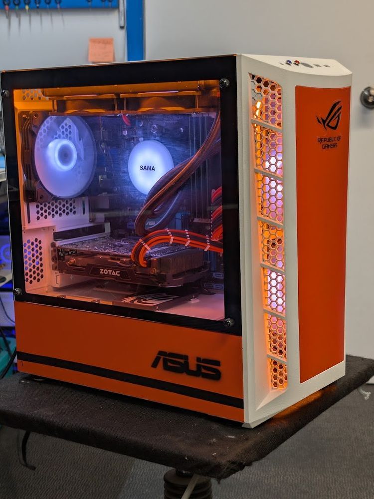 Ordinateur monté par Québec-Hitech : ASUS Orange
